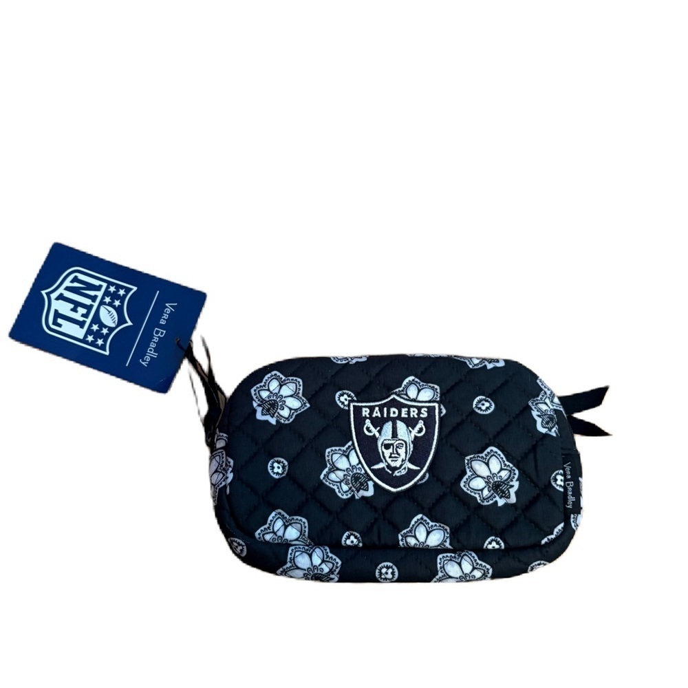 Las Vegas Raiders Bandana in Cotton Vera Bradley Mini Belt Bag NEW Purse Black